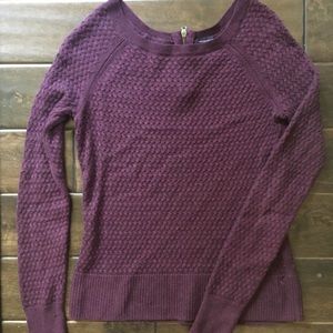 purple sweater